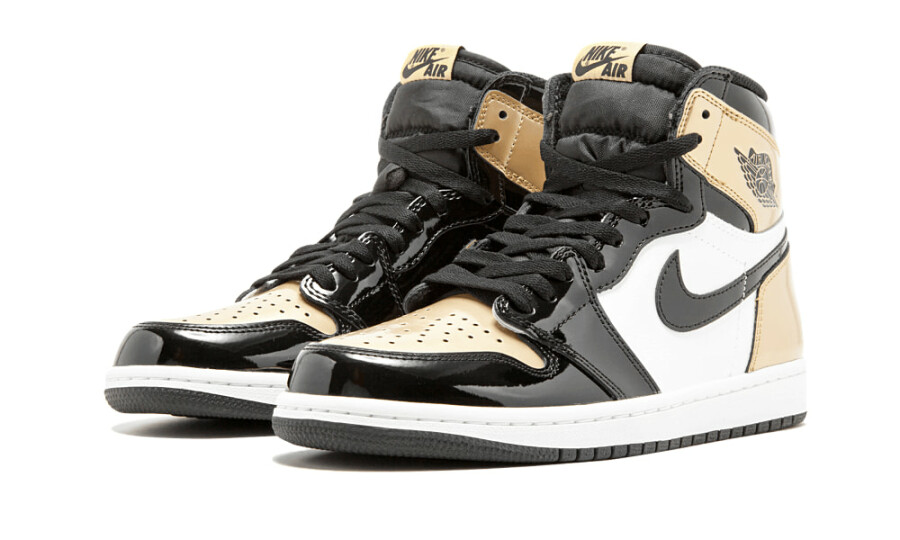 Jordan 1 Retro High NRG Patent Gold Toe 3