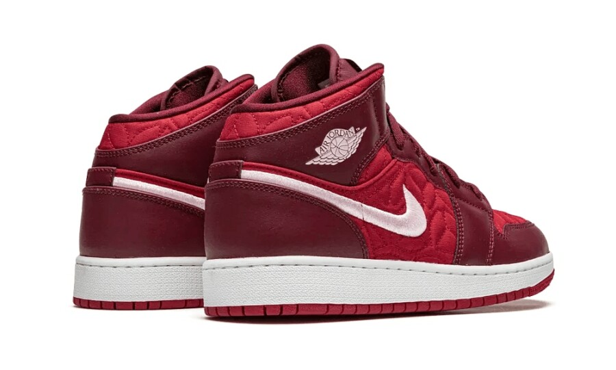 Jordan 1 Mid SE "Red Quilt" (GS) 3