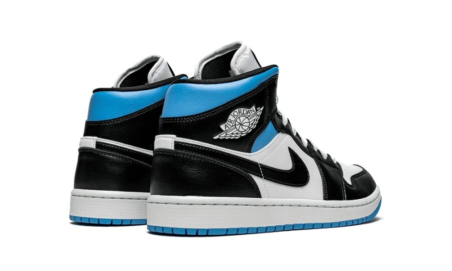 Jordan 1 Mid "University Black White" 3