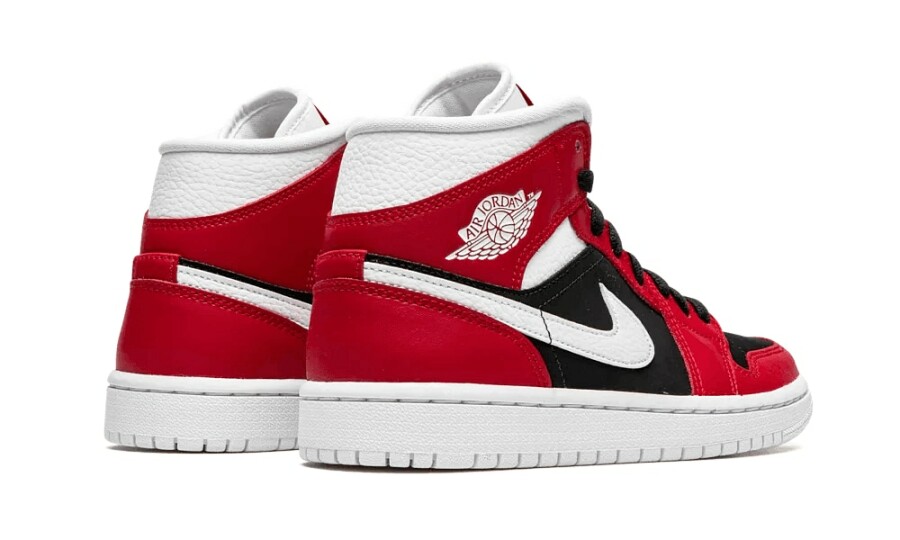 Air Jordan 1 Mid Gym Red Black (W) 3