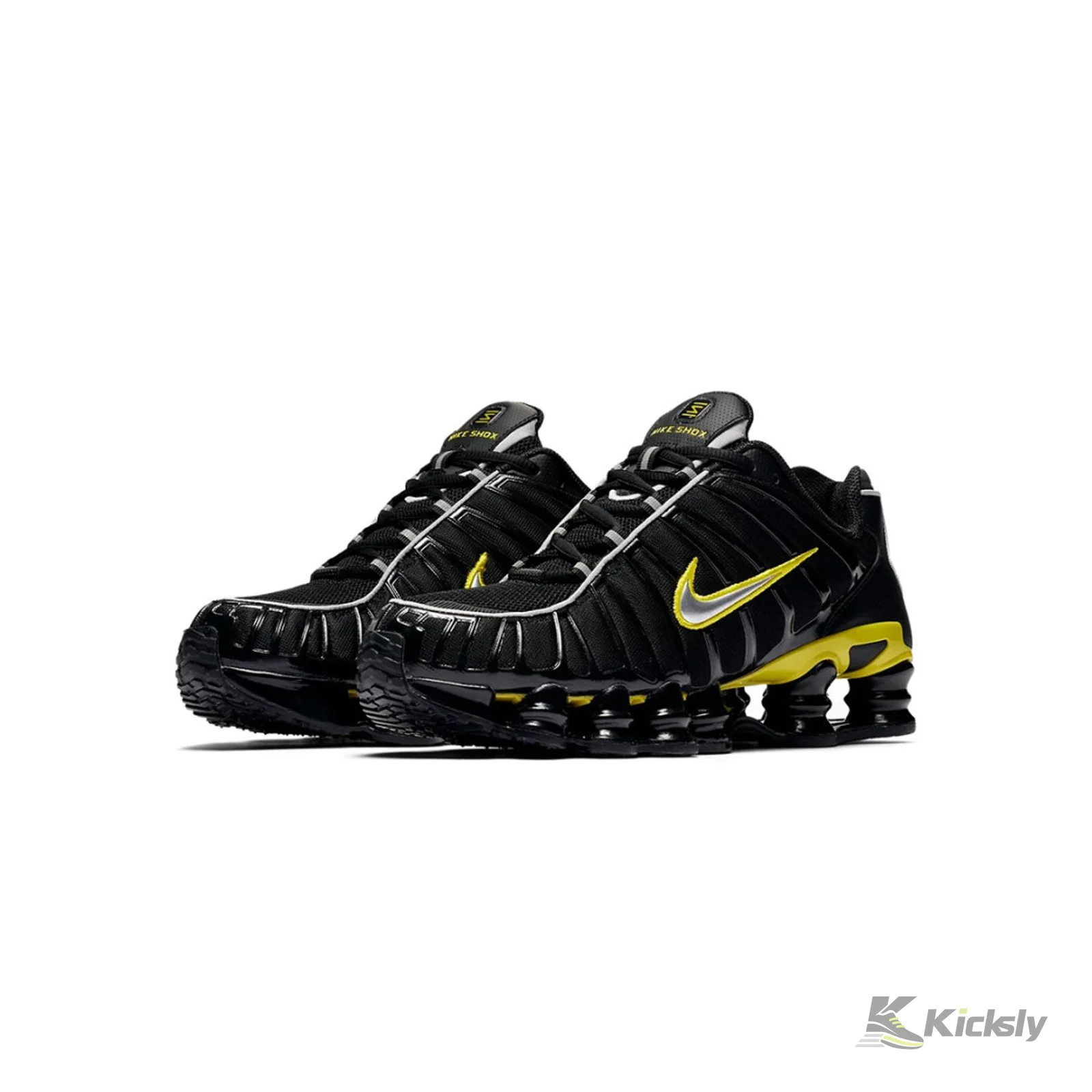 Nike Shox TL "Black Dynamic Yellow Metallic Silver" 3