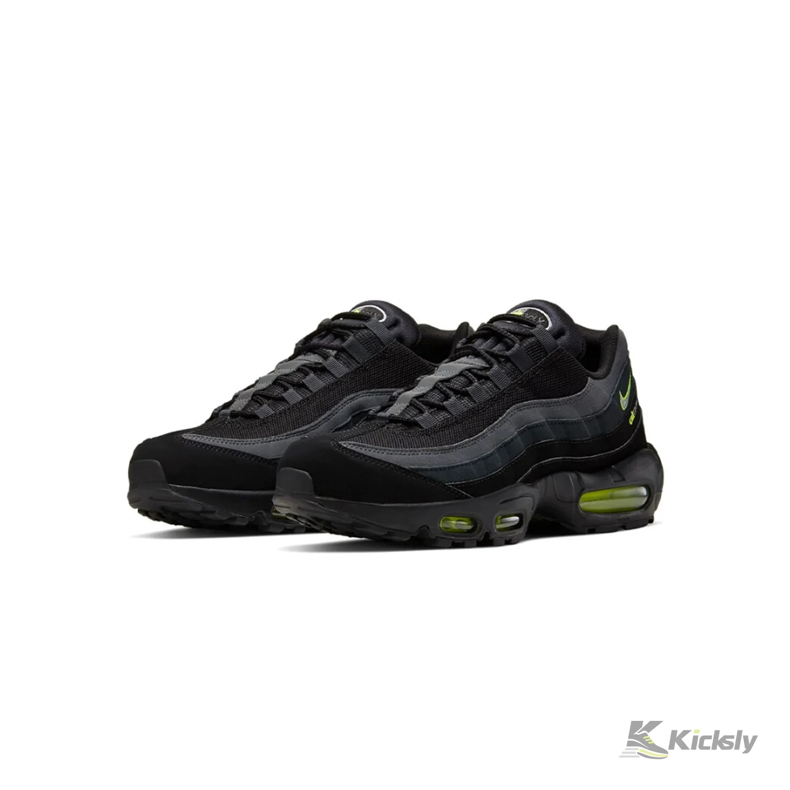 Nike Air Max 95 Retro Logo Black Grey Volt 3