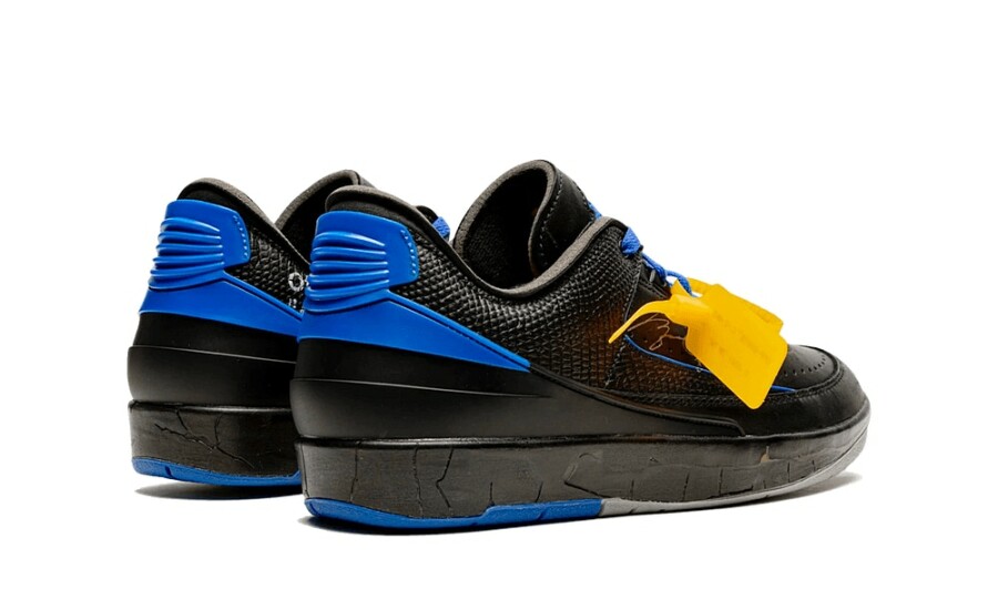 Jordan 2 Low Off-White "Black Blue" 3