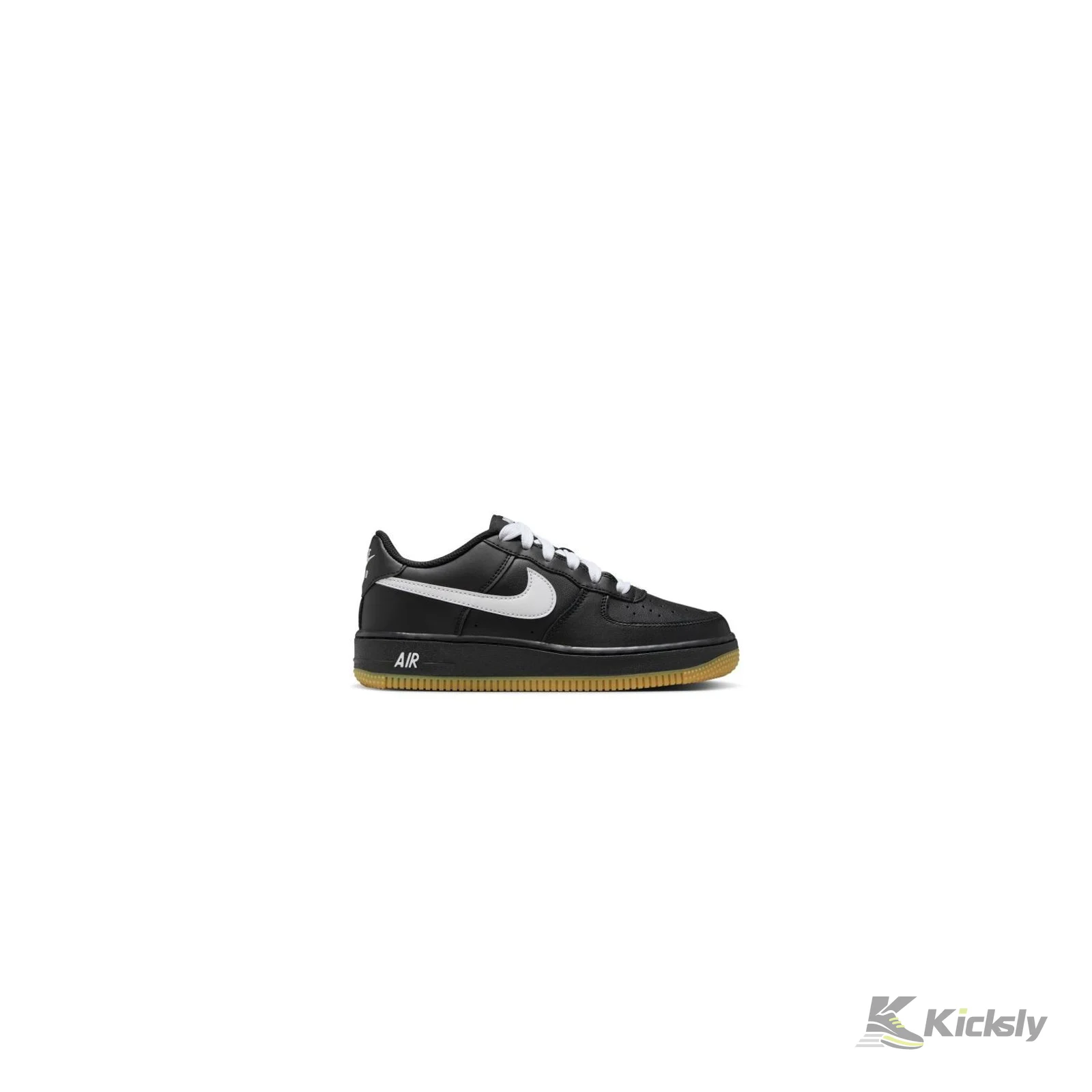 Nike Air Force 1 Low Black Gum Light Brown White (GS) 3