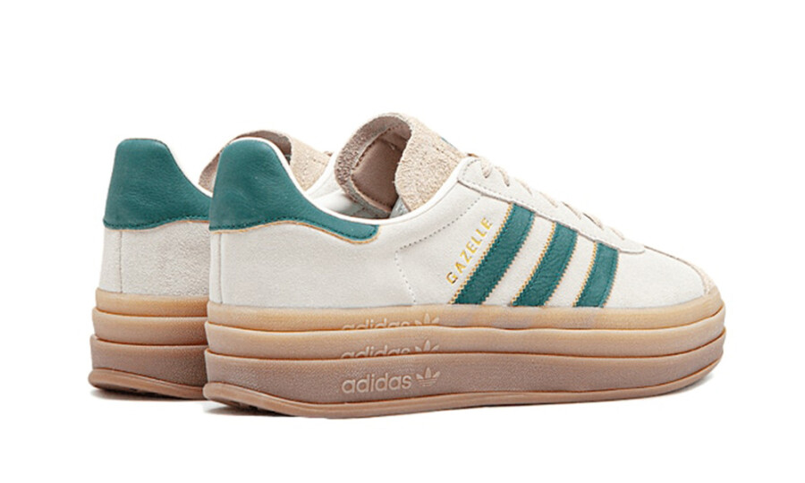 Adidas Gazelle Bold "Cream Collegiate Green" 3