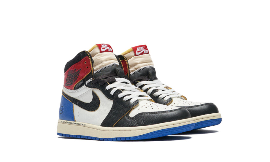 Jordan 1 Retro High OG SP "Fragment x Union LA Varsity Red Sport Royal" 3
