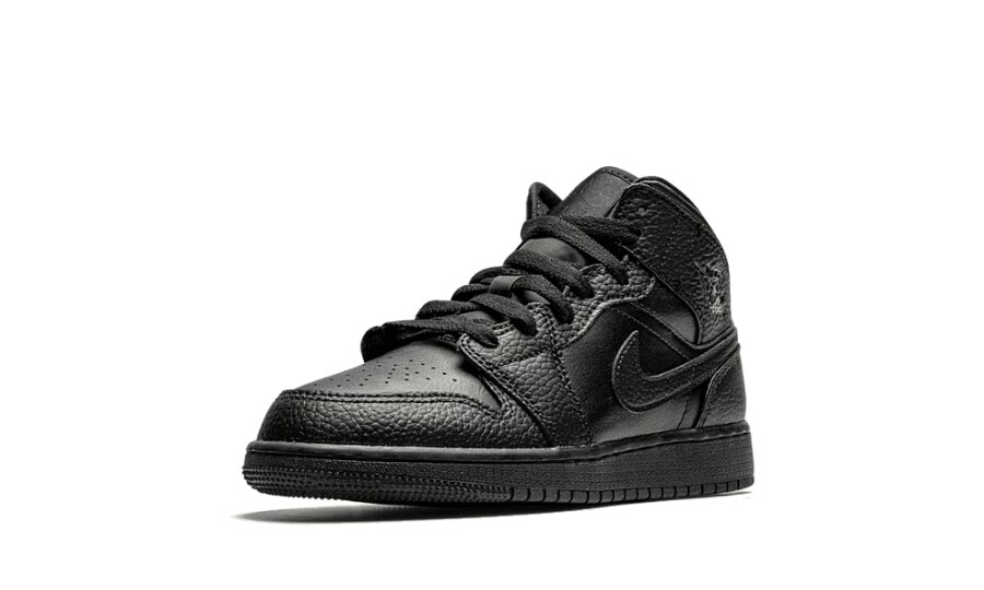 Jordan 1 Mid "Black" (GS) 4