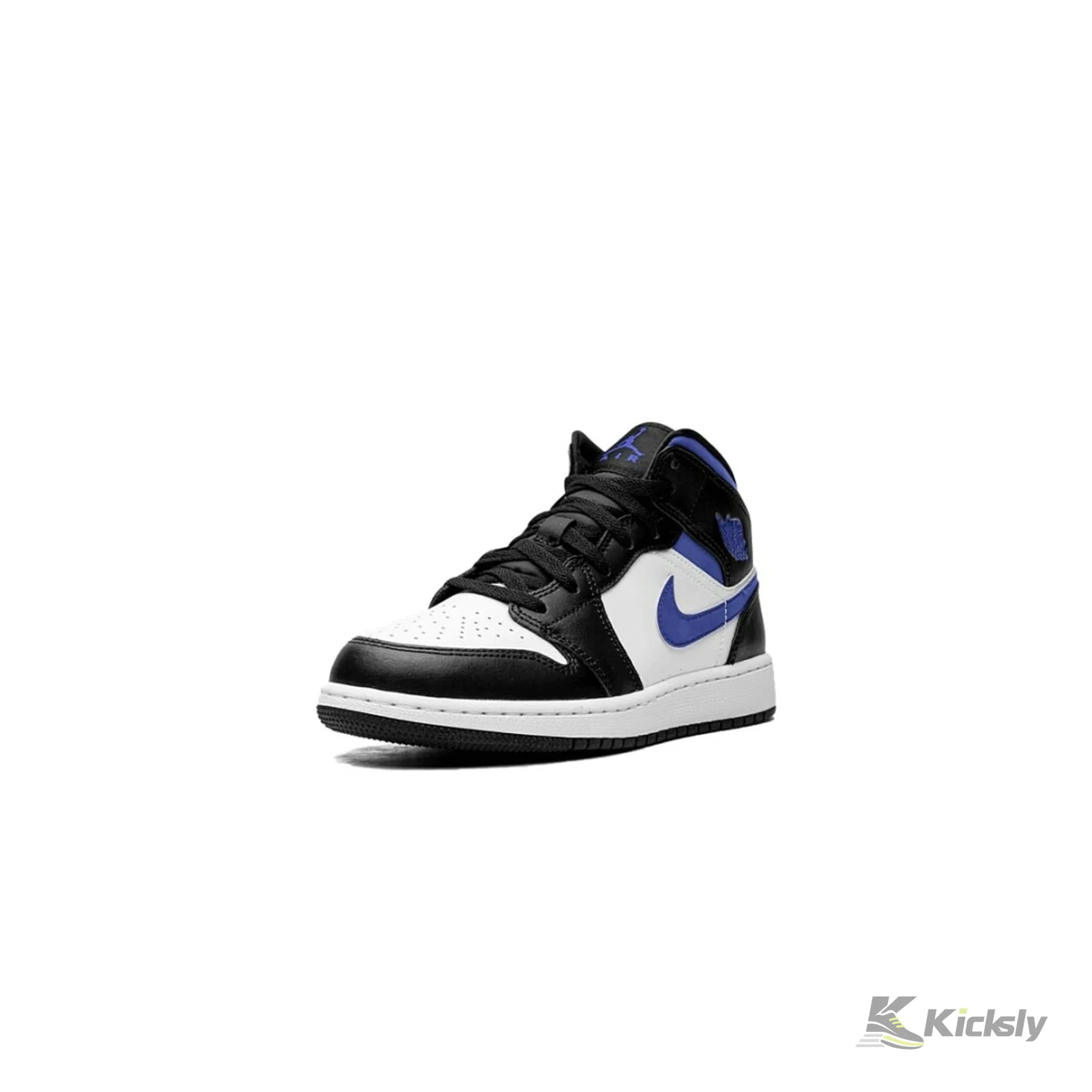 Jordan 1 Mid White Black Racer Blue (GS) 4