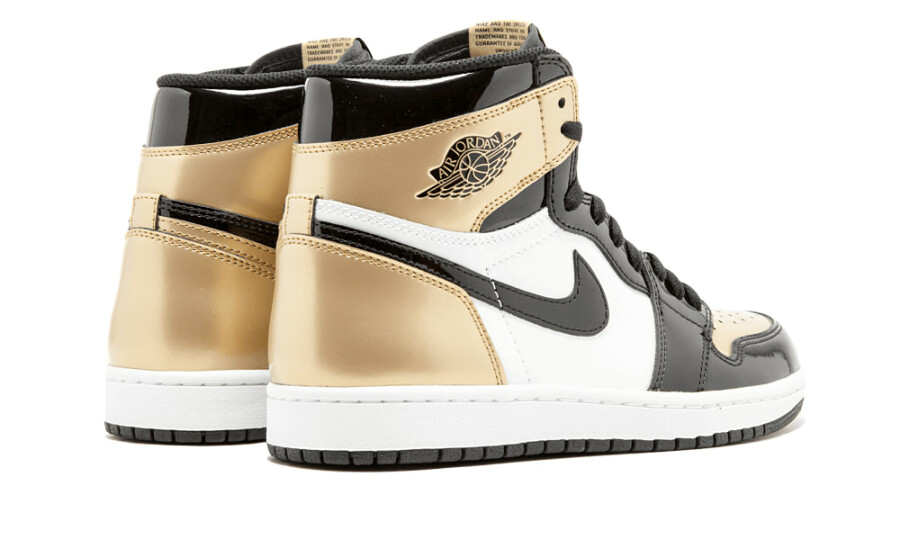 Jordan 1 Retro High NRG Patent Gold Toe 4