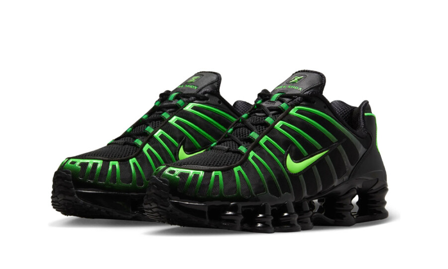 Nike Shox TL "Black Green Strike" 4