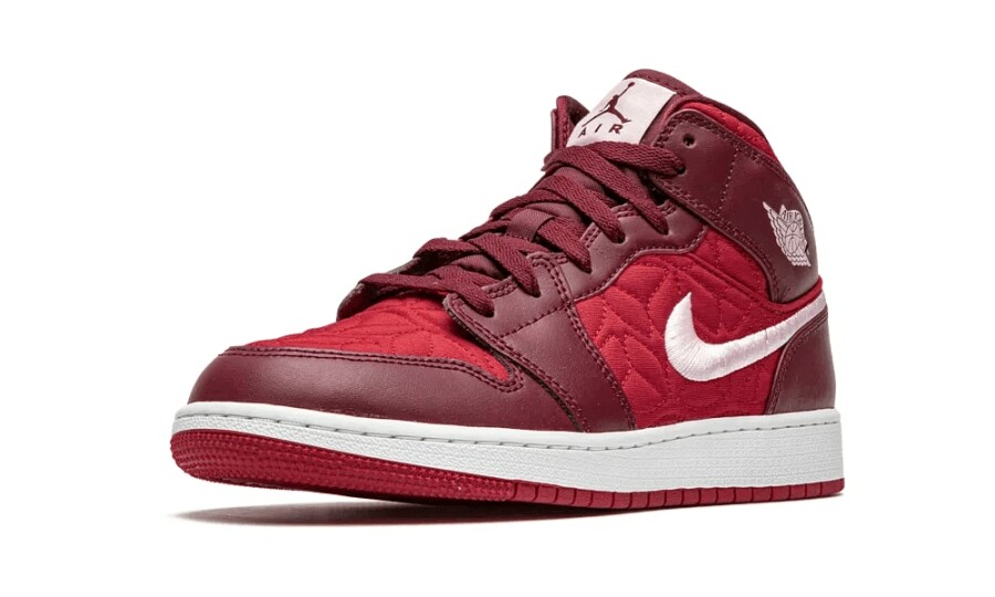 Jordan 1 Mid SE "Red Quilt" (GS) 4