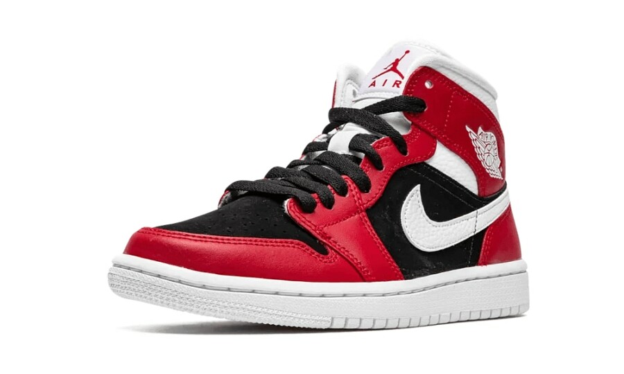 Air Jordan 1 Mid Gym Red Black (W) 4