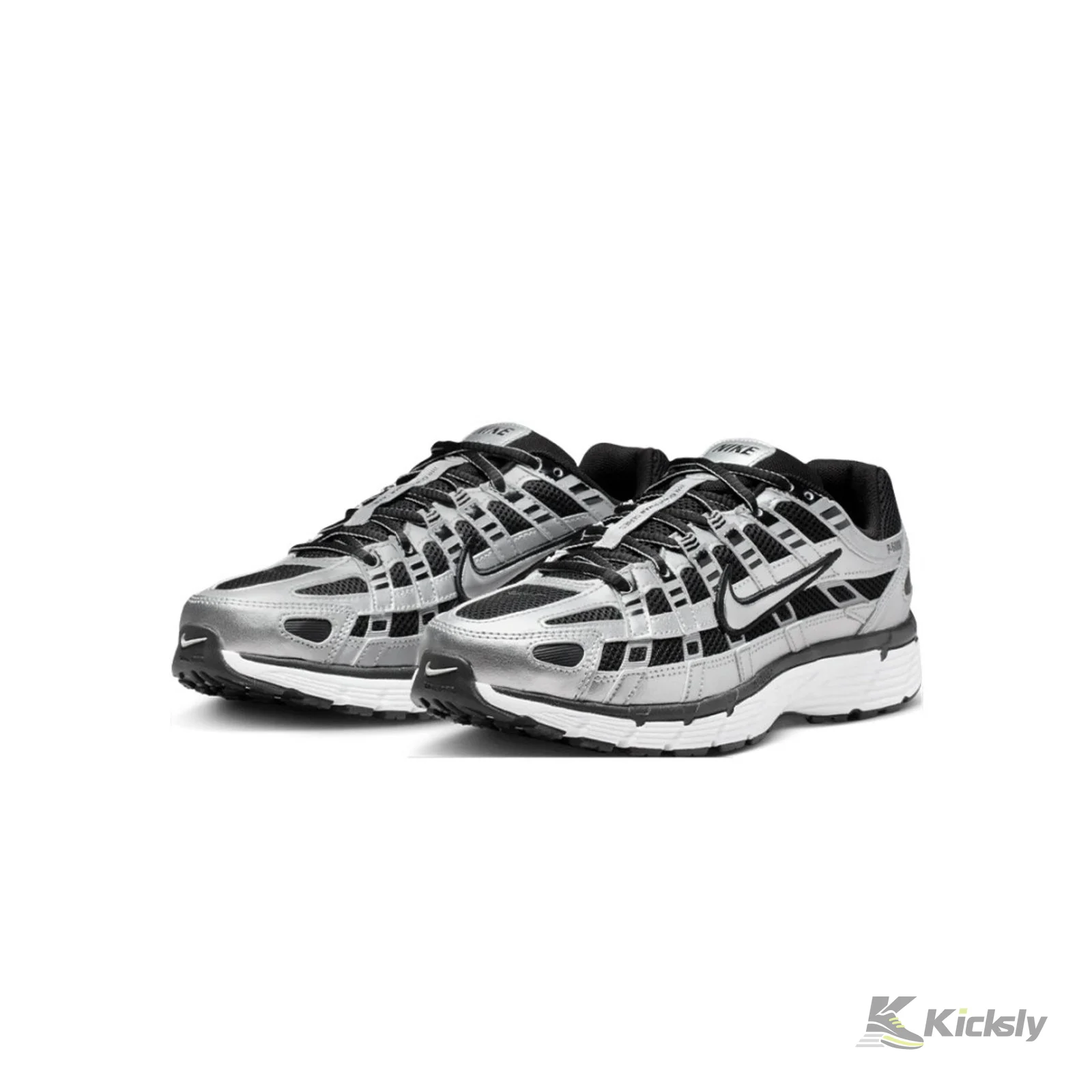 Nike P-6000 Metallic Silver Black White (Women's) 4
