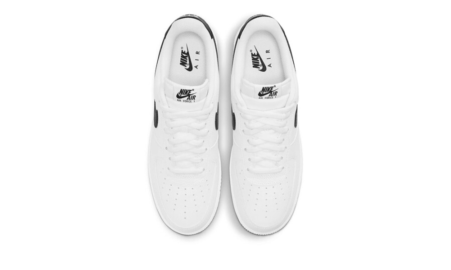 Nike Air Force 1 Low '07 "White Black Pebbled Leather" 4