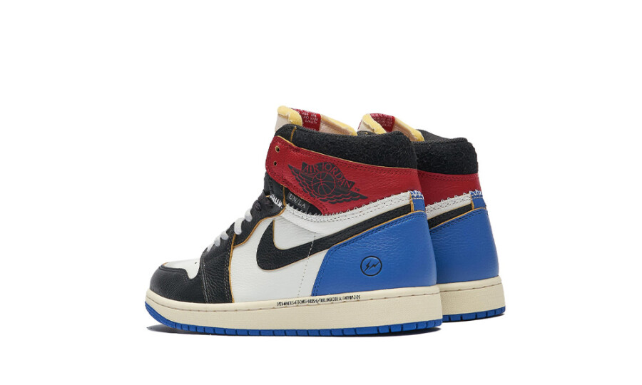 Jordan 1 Retro High OG SP "Fragment x Union LA Varsity Red Sport Royal" 4