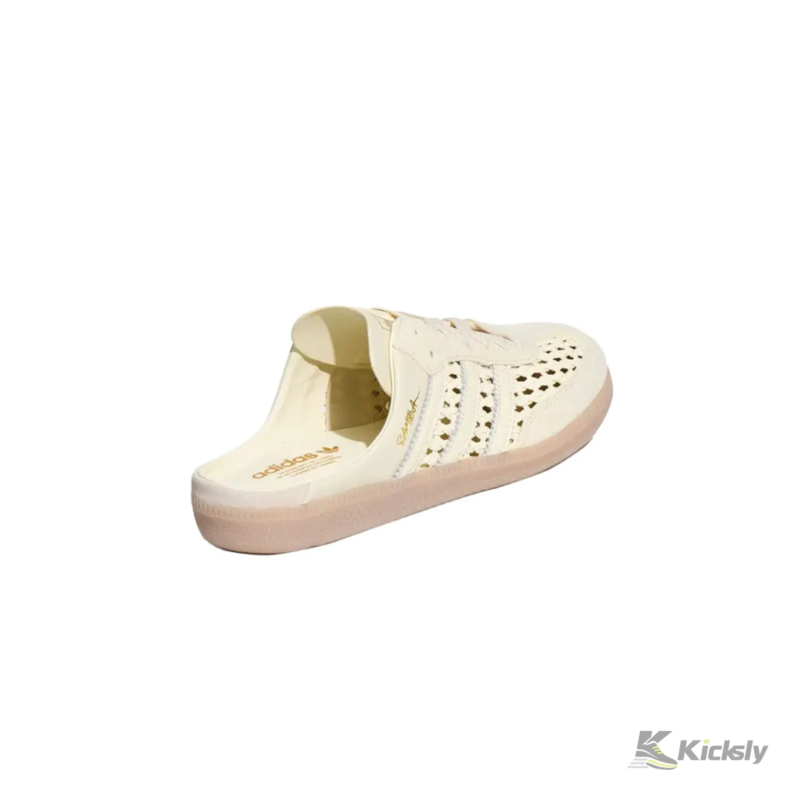 adidas Samba Mule Woven Basketweave Cream White (Women's) 4