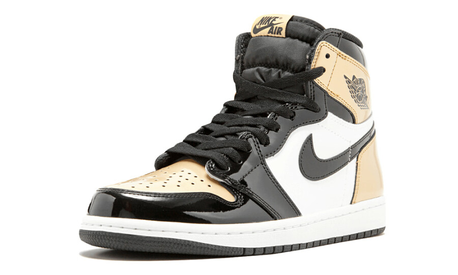 Jordan 1 Retro High NRG Patent Gold Toe 5