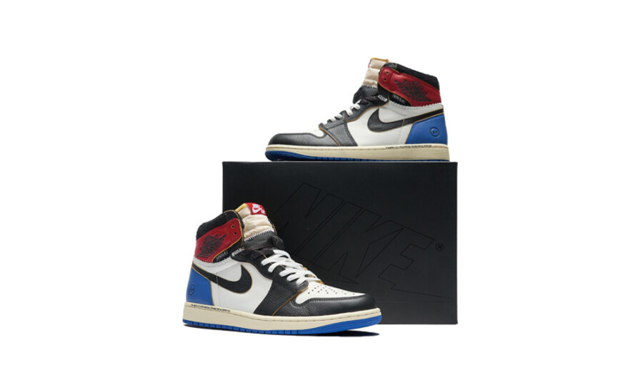 Jordan 1 Retro High OG SP "Fragment x Union LA Varsity Red Sport Royal" 5