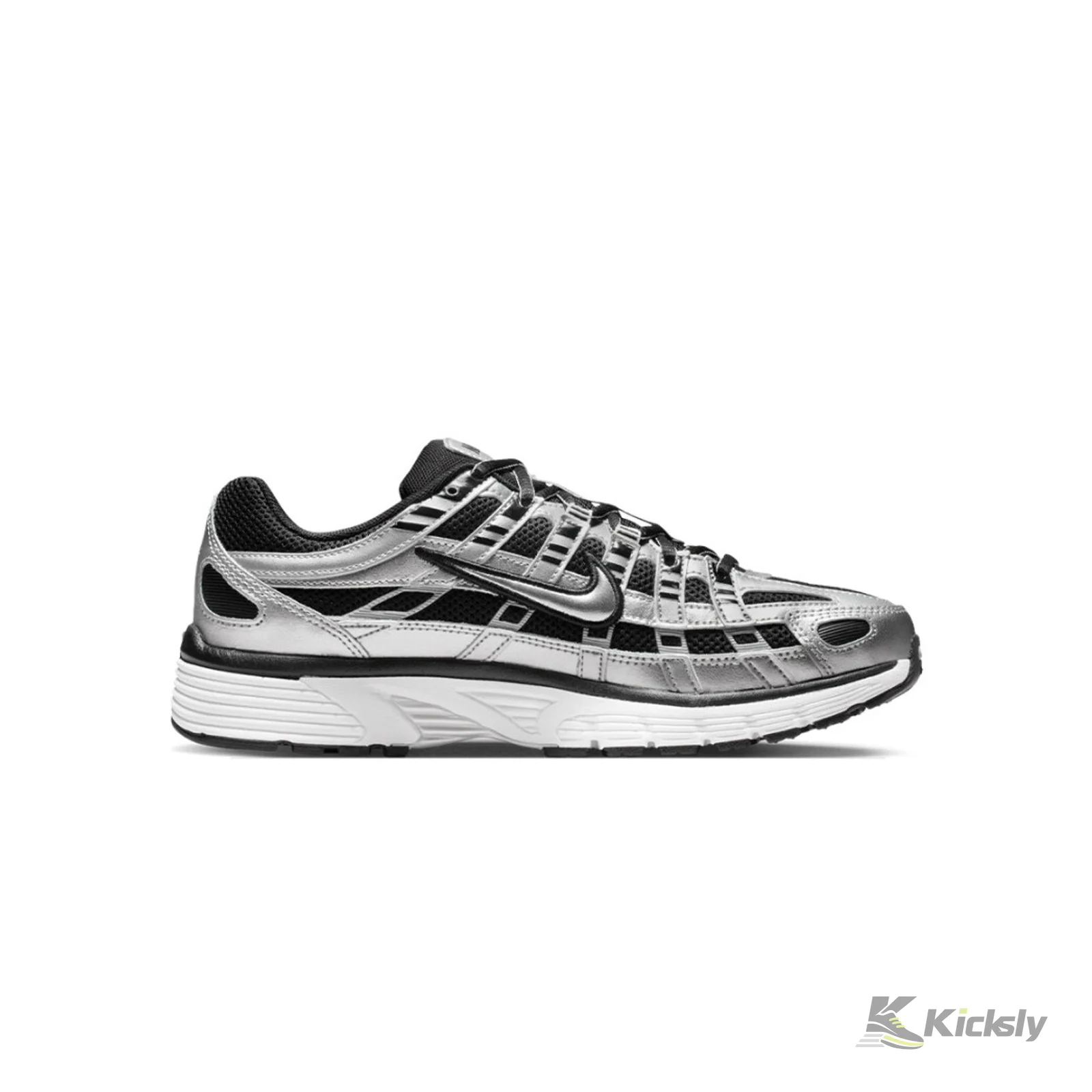 Nike P-6000 Metallic Silver Black White (Women's) 6