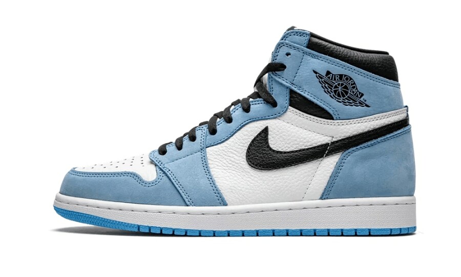 Jordan 1 Retro High OG "White University Blue Black" - White University Blue Black