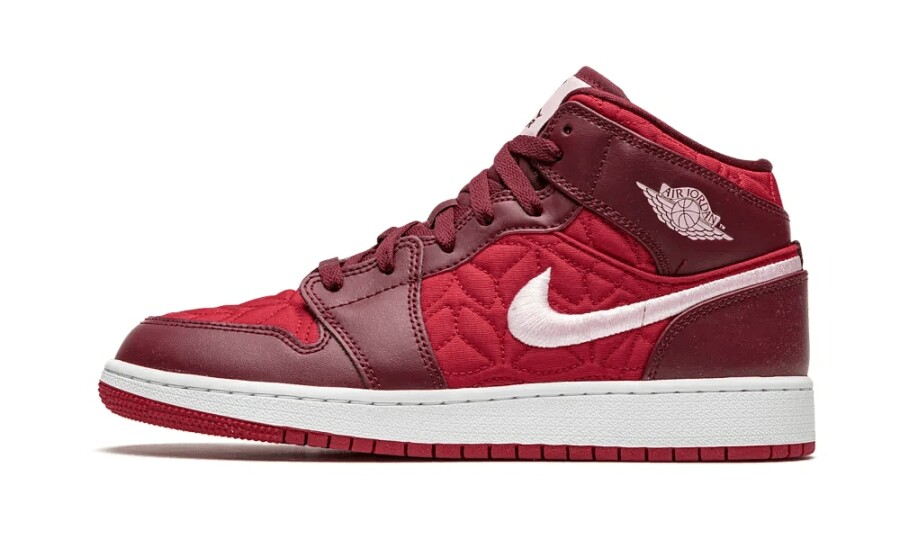 Jordan 1 Mid SE "Red Quilt" (GS) - Red Quilt
