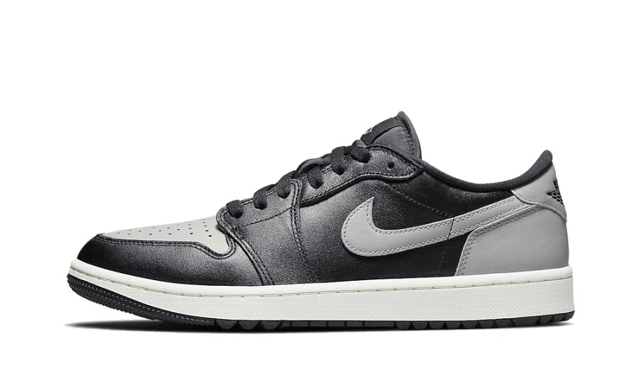 Air Jordan 1 Retro Low Golf Shadow - Black/Medium Grey-Sail