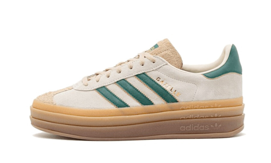 Adidas Gazelle Bold "Cream Collegiate Green" - Cream Collegiate Green